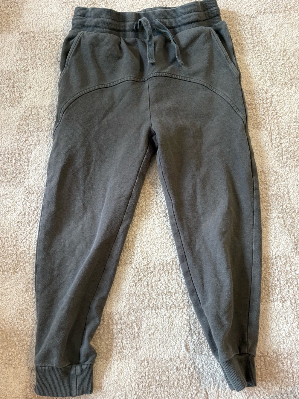 Kids Green Jogger Sweatpants with Drawstring - Miles The Label